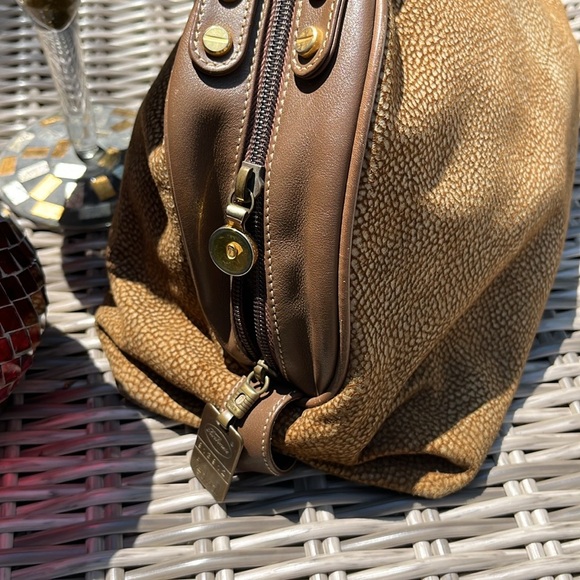 Borbonese RedwallQuail suede dome bag - Picture 4 of 6